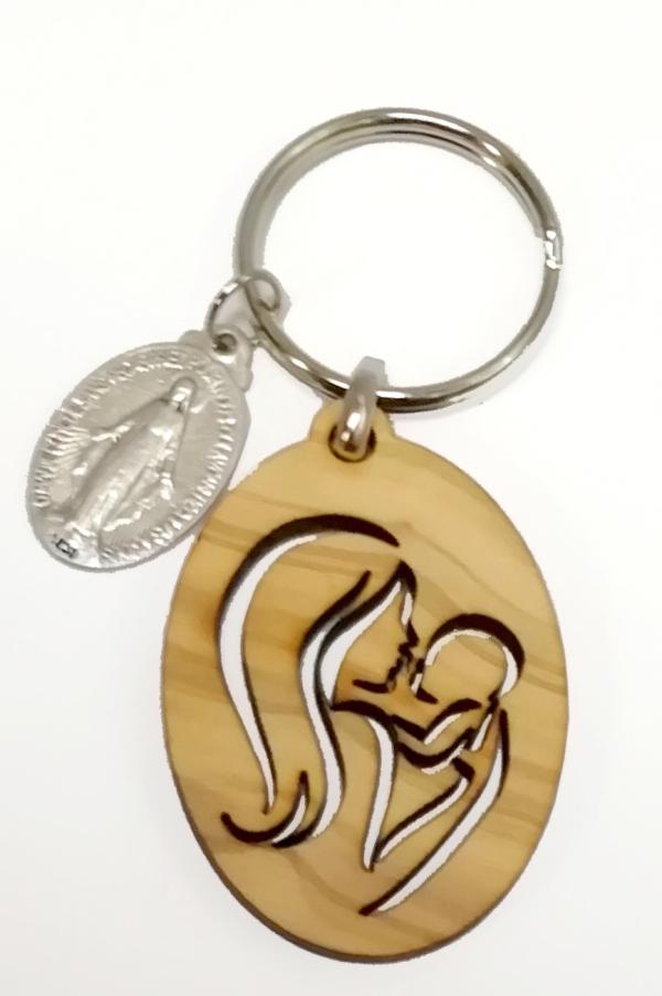 PORTE CLE VIERGE A L ENFANT