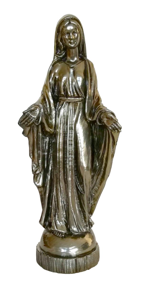 VIERGE MIRACULEUSE FINITION BRONZE 23CM