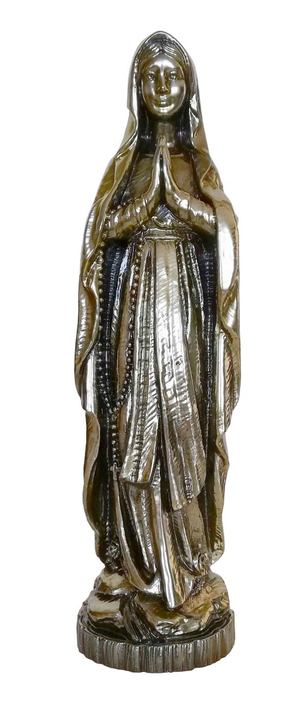 VIERGE DE LOURDE FINITION BRONZE 23CM