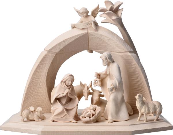 CRECHE 27*16*15BOIS NATUREL. 11 PIECES