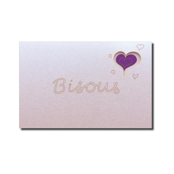 CARTE DOUBLE BISOUS