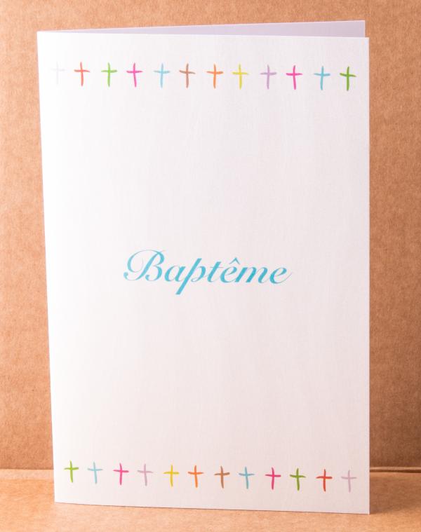 CARTE DOUBLE BAPTEME