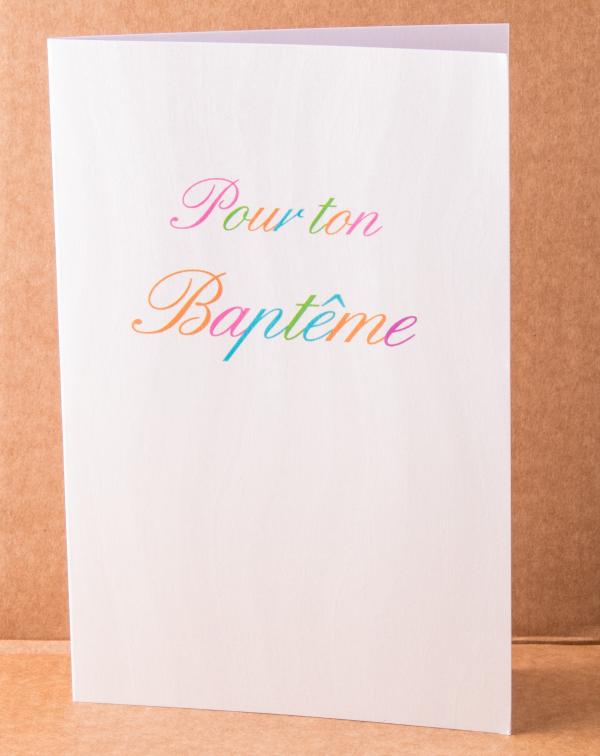 CARTE DOUBLE BAPTEME