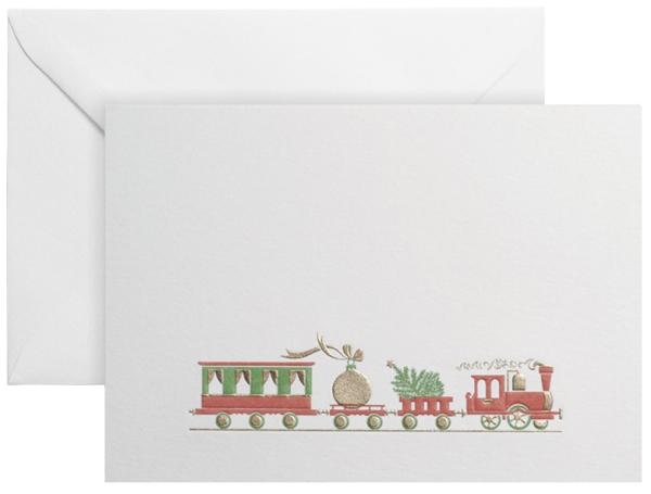 CARTE DOUBLE TRAIN 10.5*14.8 CM