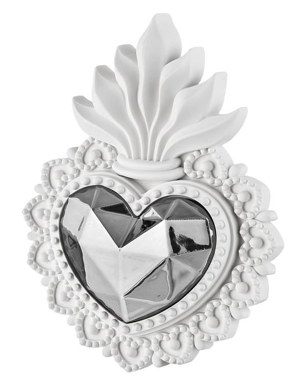 EX VOTO 9*11CM BLANC ARGENT