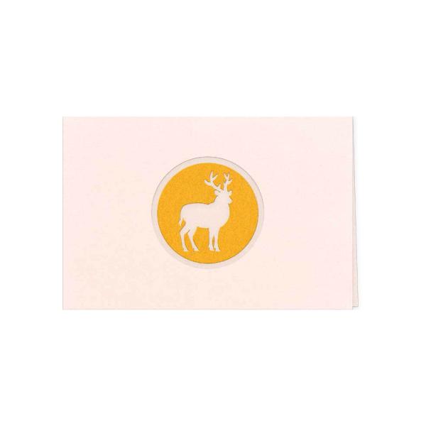 CARTE DOUBLE CERF