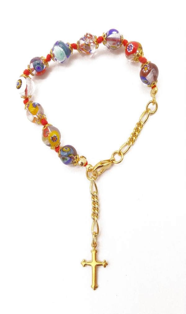 BRACELET MURANO MULTICOLORE TRANSPARENT