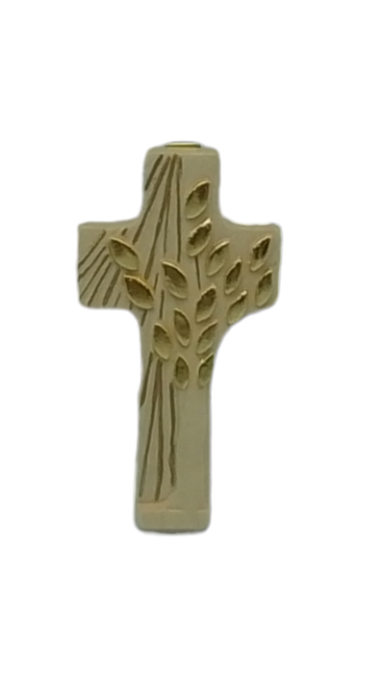 CROIX EN BOIS OR 11*6CM