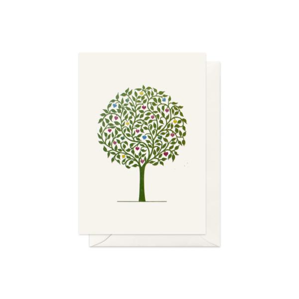 CARTE DOUBLE ARBRE D AMOUR 10.5*14.8 CM