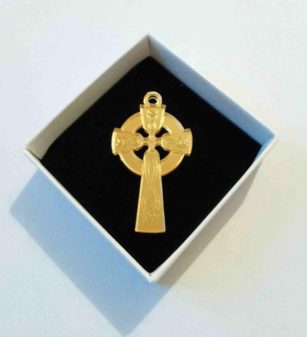 PENDENTIF CROIX CELTIQUE ARTISANAL 3*5CM