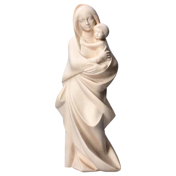 STATUETTE BOIS VIERGE A L ENFANT 10 CM NATURELLE DANS SON ECRIN