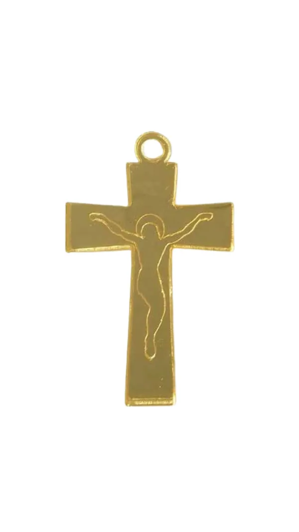 CRUCIFIX EN PLEXIGLASS OR 10*15CM