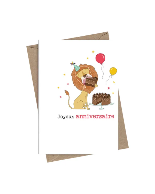 CARTE DOUBLE ANGLAISE 11,4*16,2CM