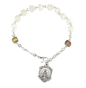 BRACELET VERRE RECYCLE TRANSPARENT SATIN