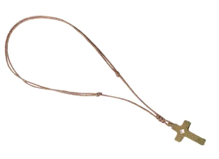 PENDENTIF CUIR VERT